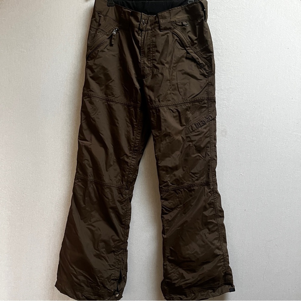 Arson Men's Brown Snowboarding Ski Winter Pants Vents Size M